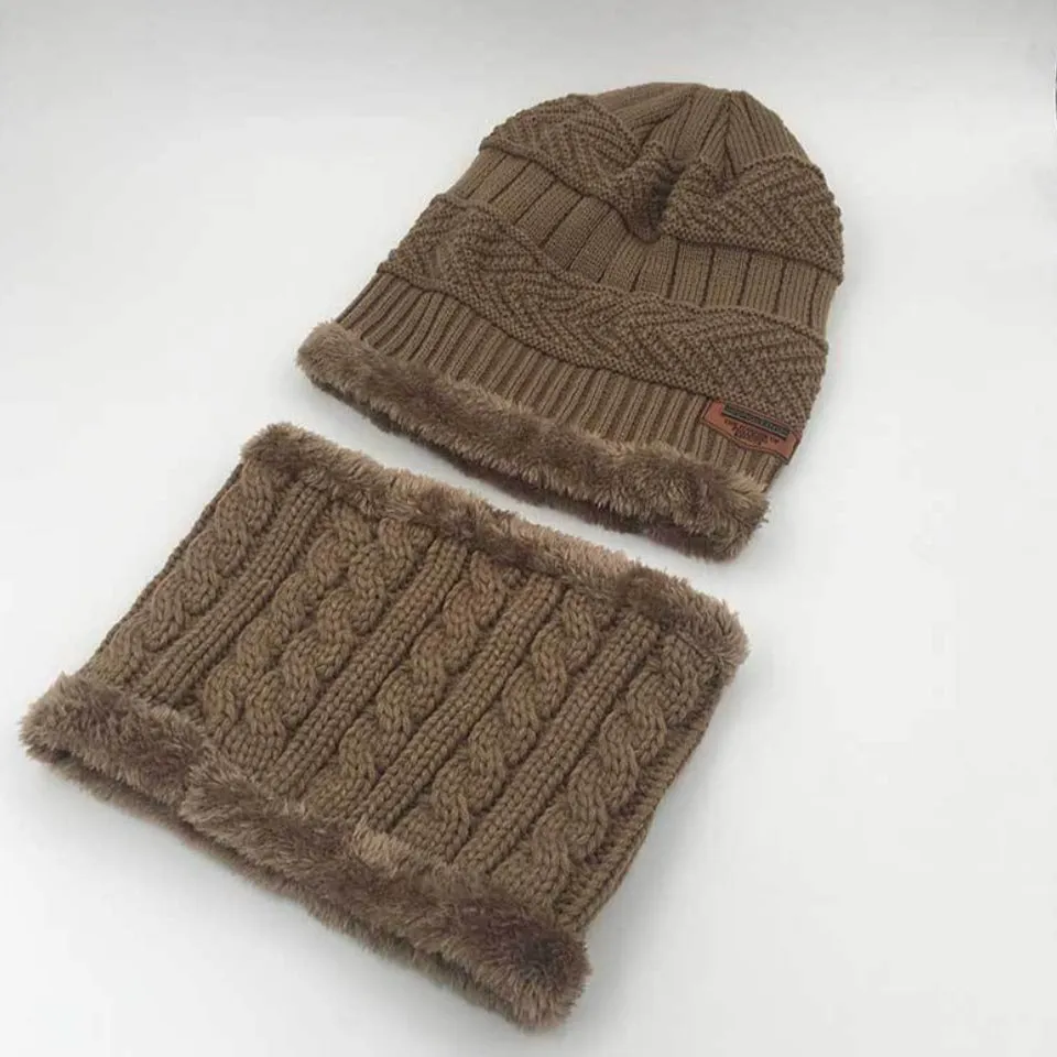 Winter Hat with Neck Warmer (Skullies & Beanies) For Men and Women 012354