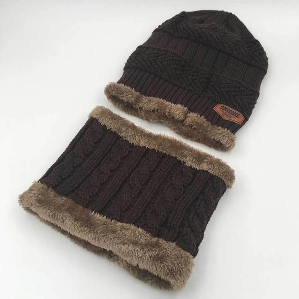 Winter Hat with Neck Warmer (Skullies & Beanies) For Men and Women 012354