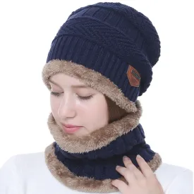 Winter Hat with Neck Warmer (Skullies & Beanies) For Men and Women 012354